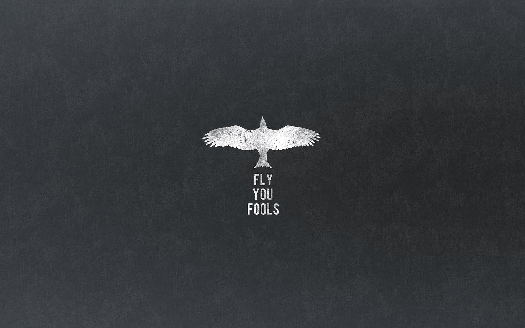 Fly You Fools text quote The Lord of the Rings Gandalf minimalism 2k