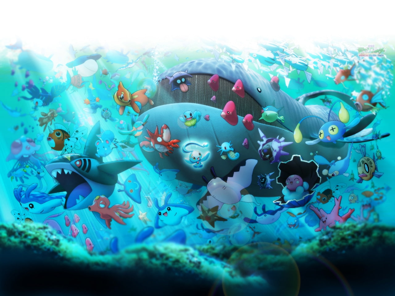 Pokemon Underwater Anime HD Art
