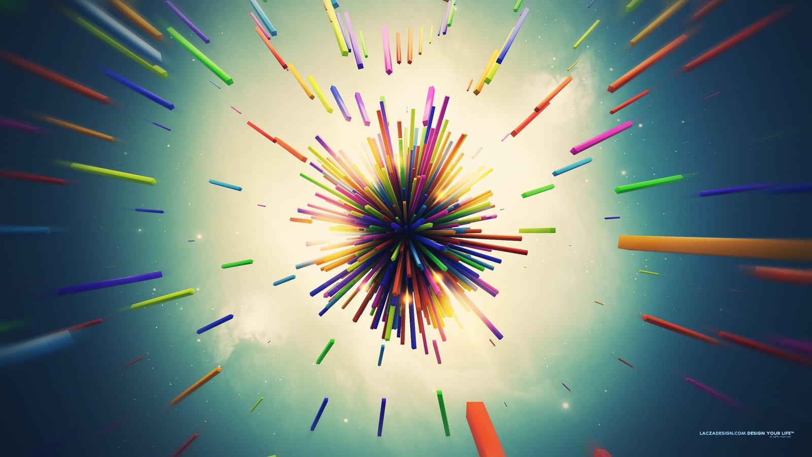assorted color abstract digital wallpaper Lacza colorful 2k
