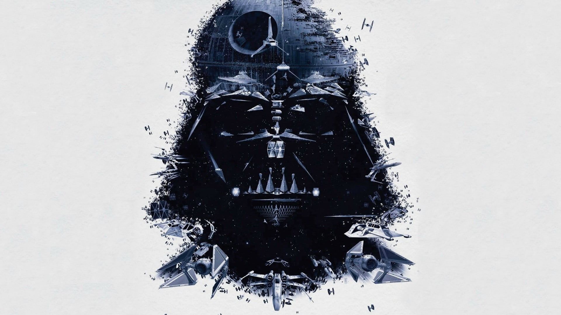 Star Wars wallpaper Darth Vader artwork creativity no people 2k