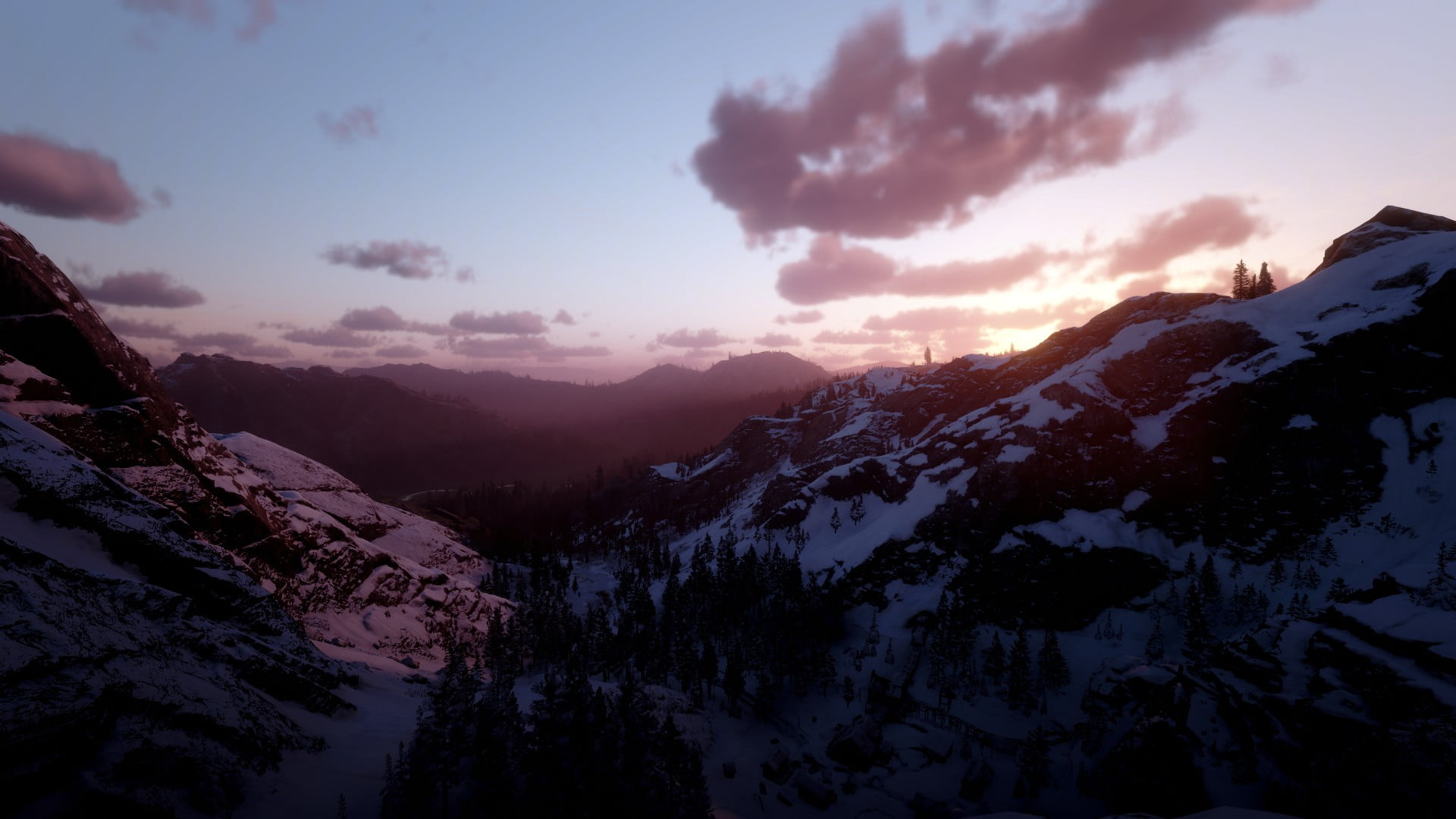 Red Dead Redemption 2 nature snow 2k