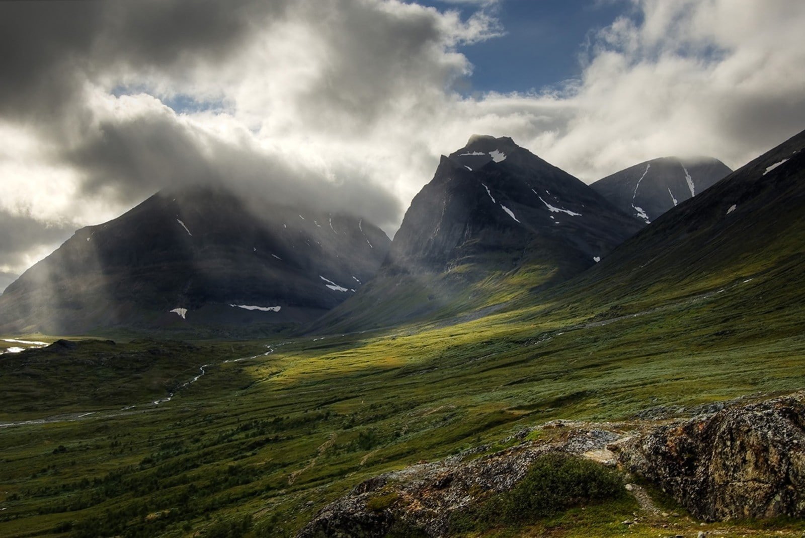Sweden nature mountains clouds landscape cloud sky scenics 2k