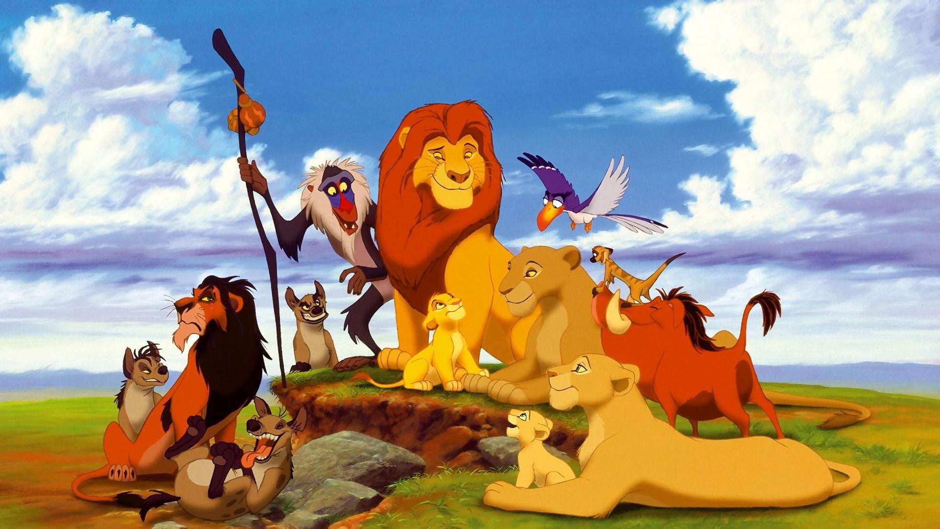 The Lion king cartoon movie movies Rafiki Disney Mufasa Simba 2k