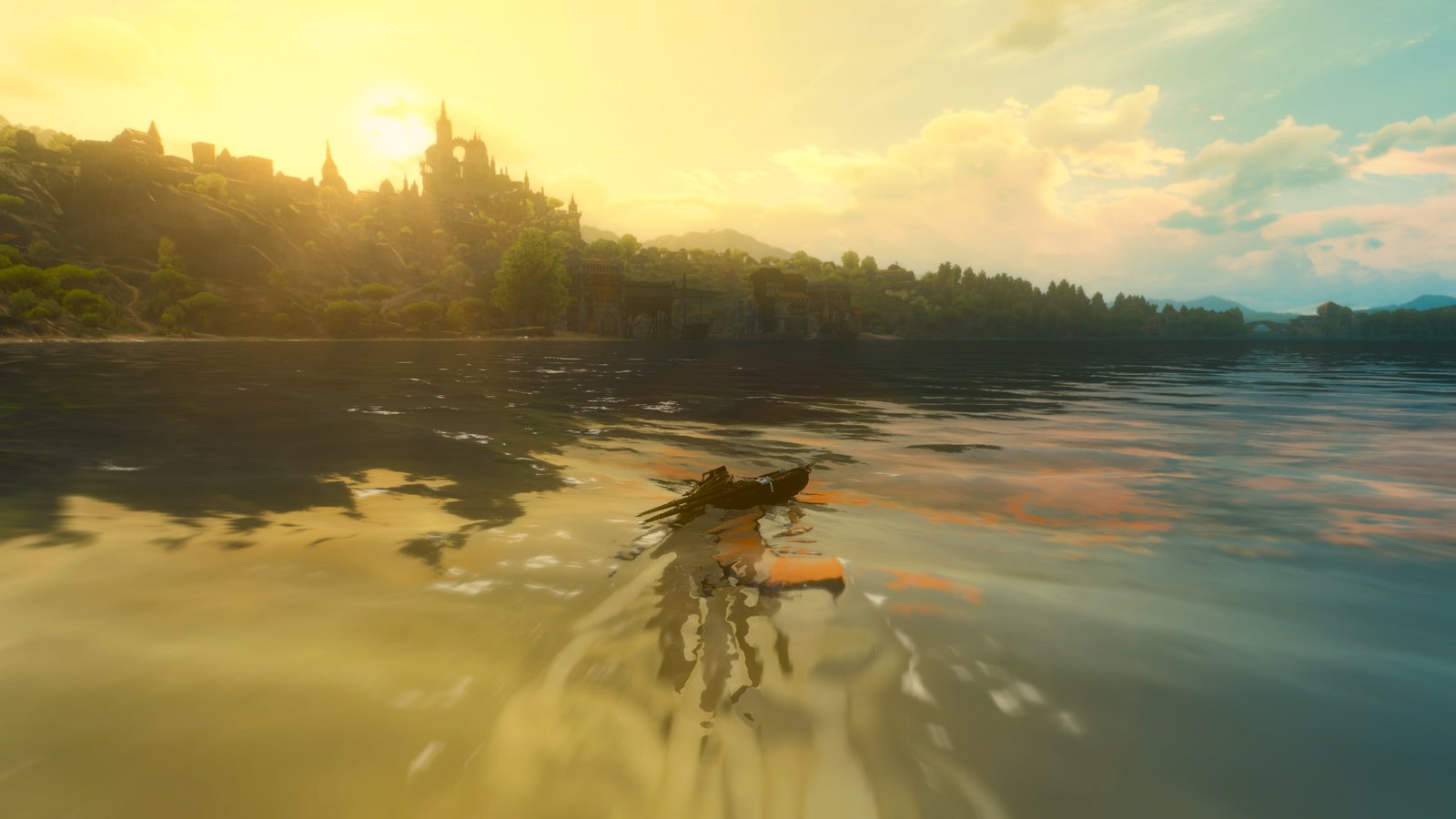 The Witcher 3 Wild Hunt blood and wine Geralt of Rivia sky 2k