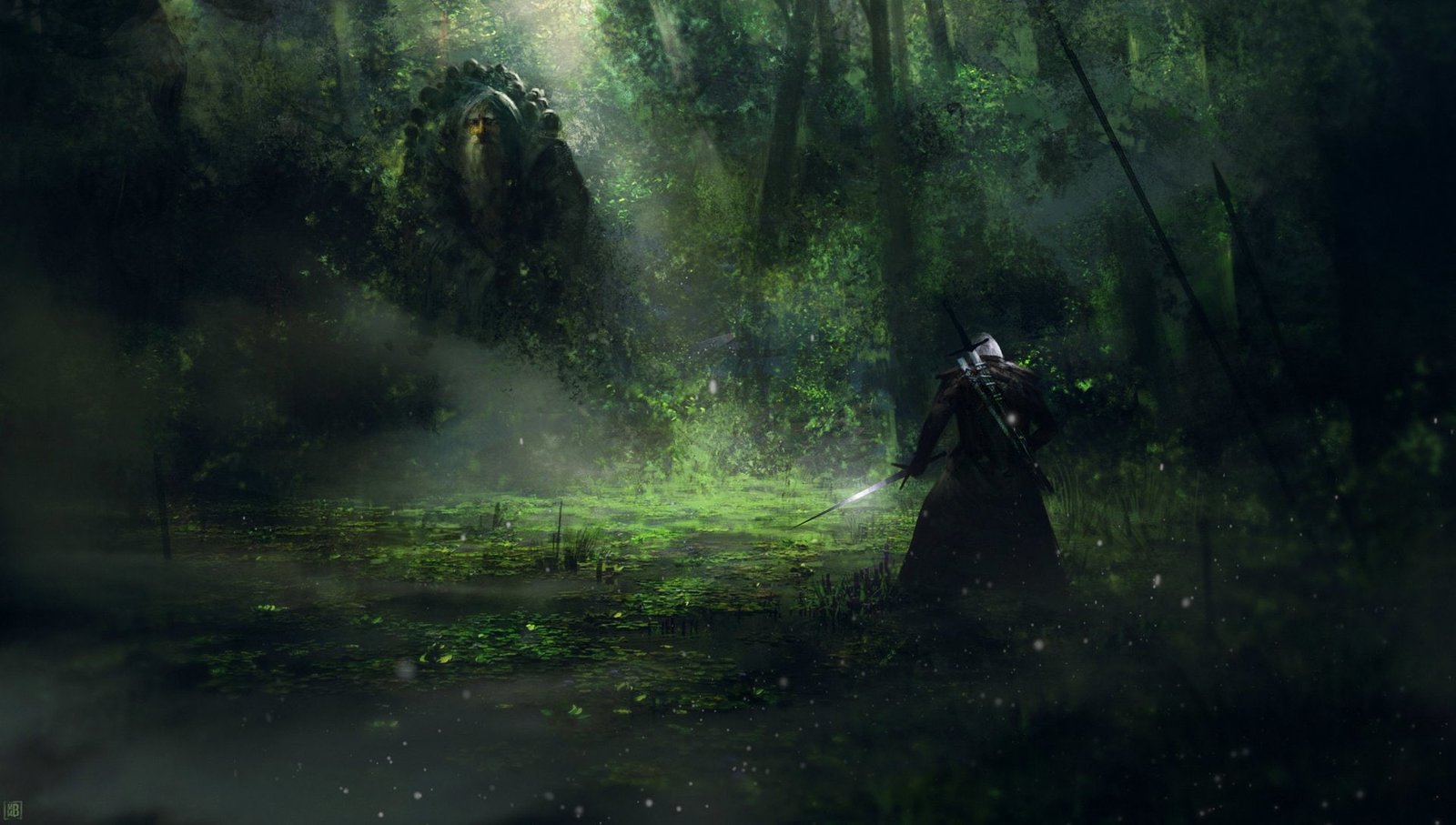 The Witcher 3 Wild Hunt Creature Forest Geralt of Rivia 2k