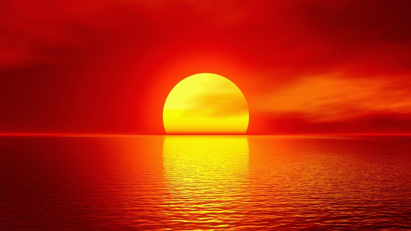 sunset nature sea orange Color reflection red sky summer 2k