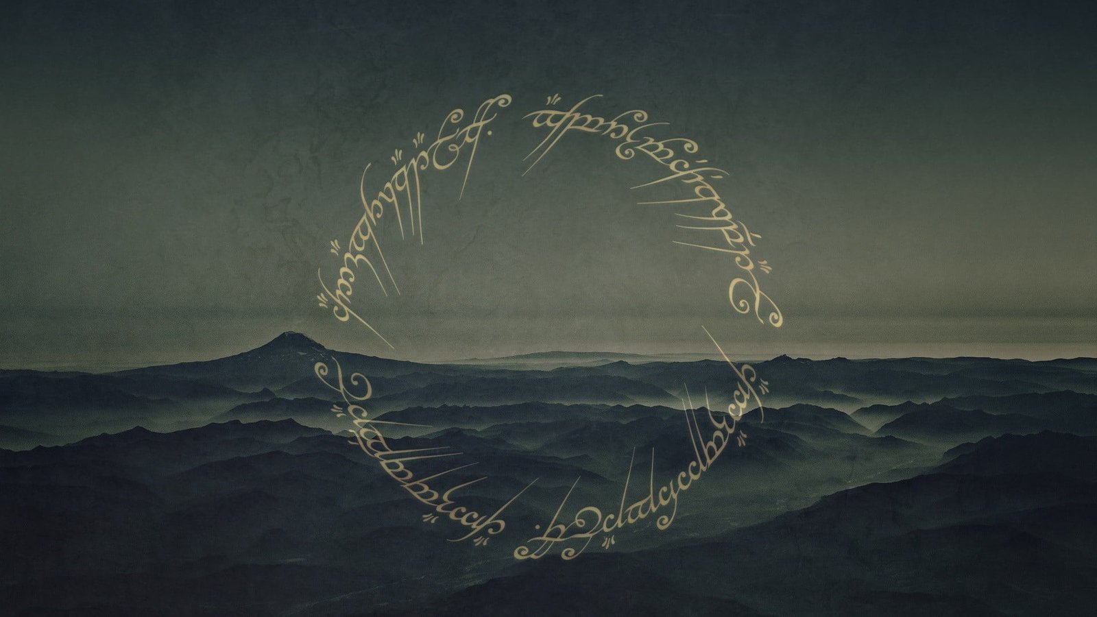 The Lord of Rings symbol illustration nature backgrounds 2k
