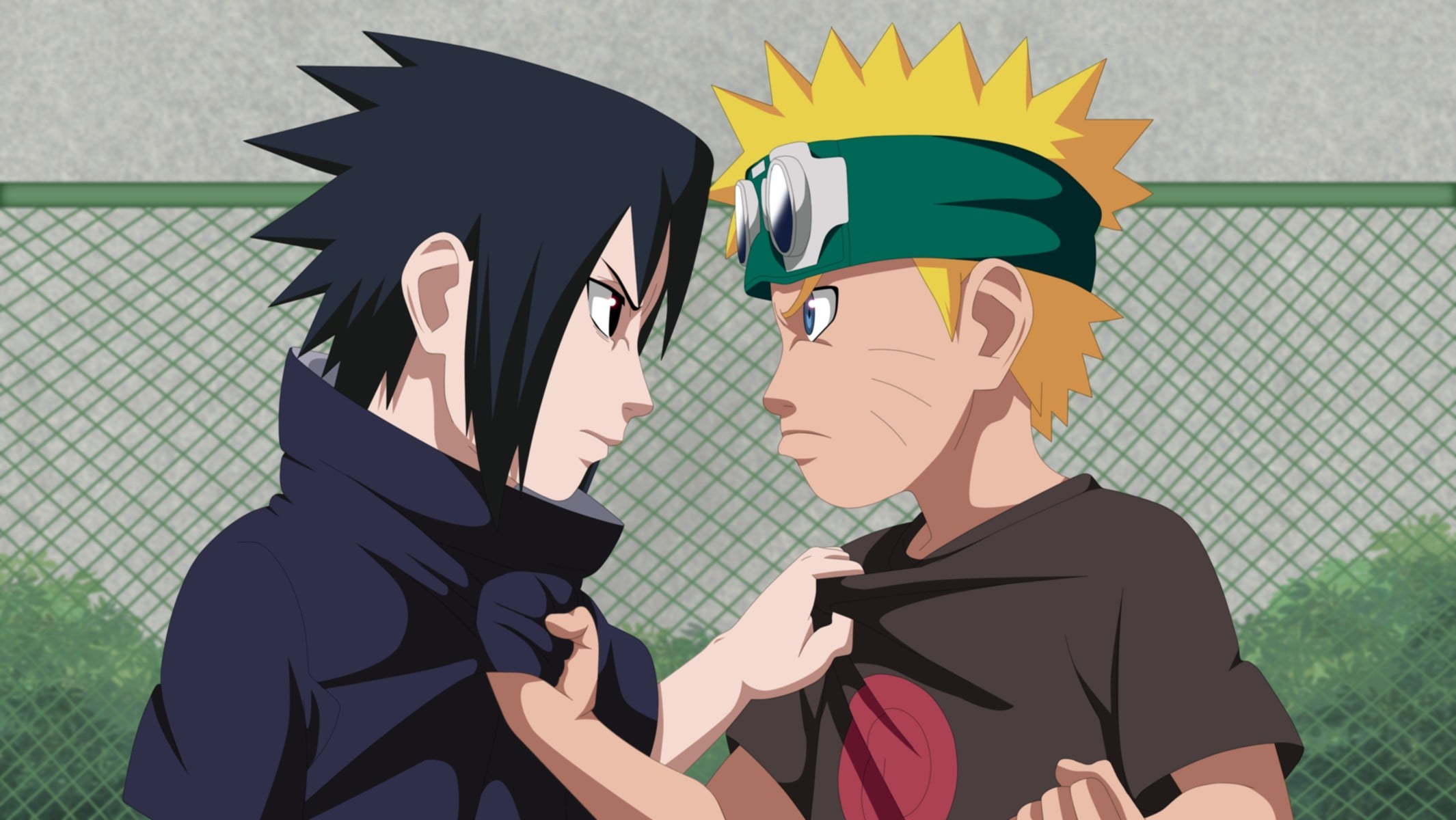 Uzumaki Naruto and Uchiha Sasuke anime boy ninja manga shinobi 2k