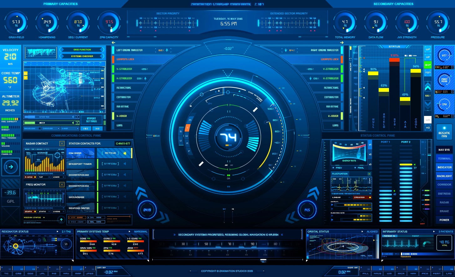 blue and black DJ mixer application technology computer Hi Tech