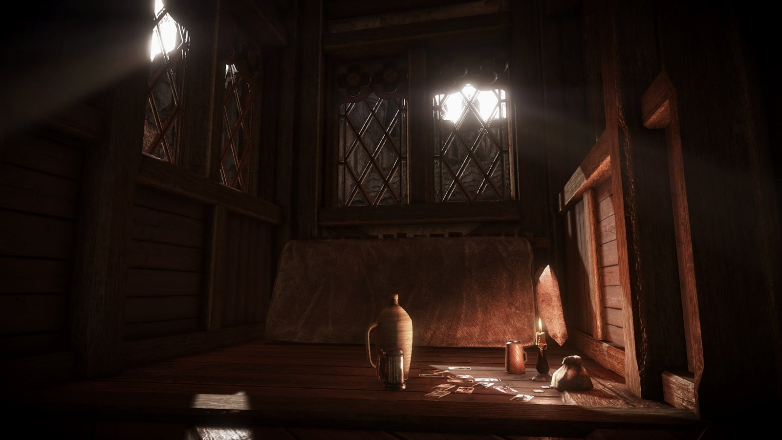 The Witcher 3 Wild Hunt video games indoors wood material 2k