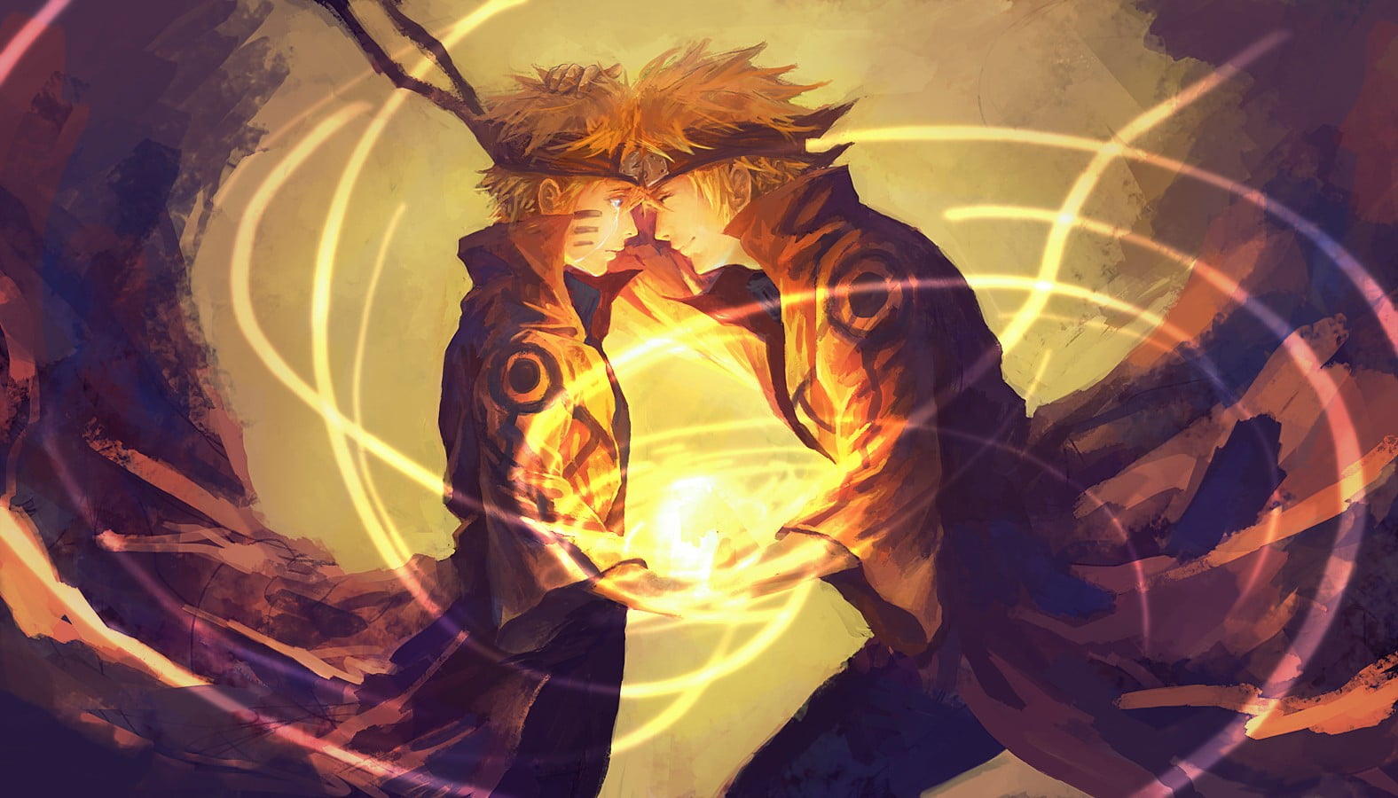 Uzumaki Naruto Shippuuden Namikaze Minato crying Rasengan 2k