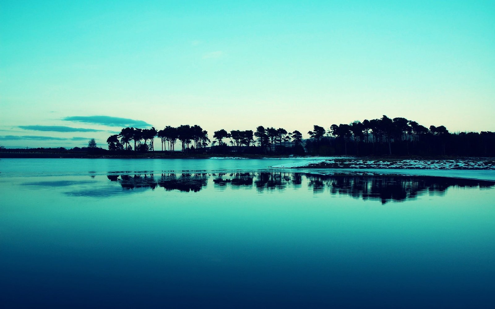 water body landscape trees sea lake blue photography nature 2k