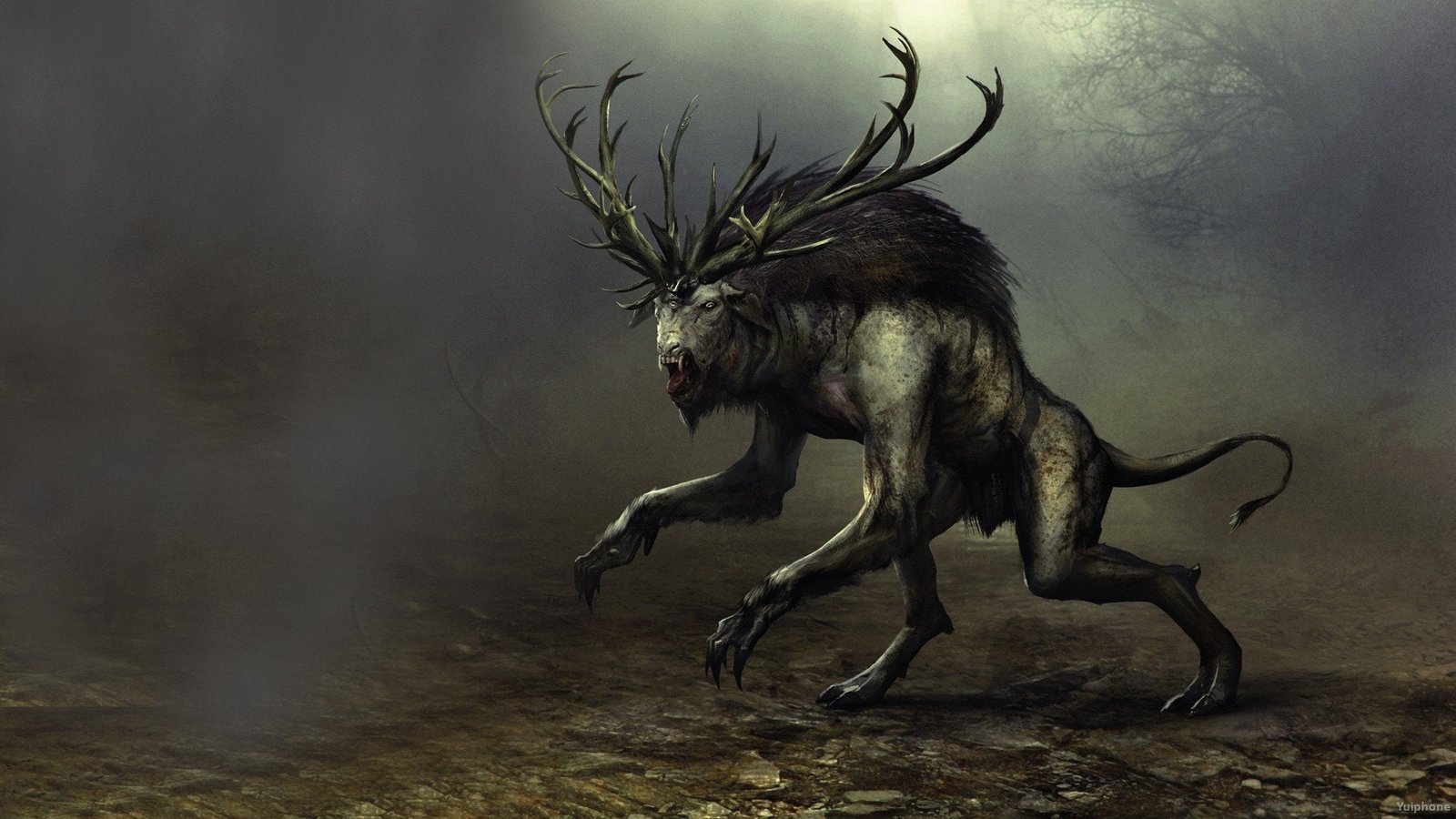 creature dark fantasy monster warrior witcher 2k