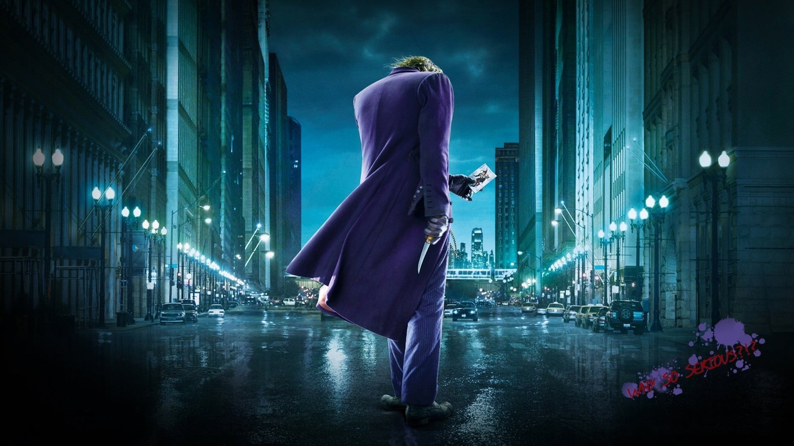 DC The Joker digital wallpaper Batman Dark Knight Heath Ledger 2k