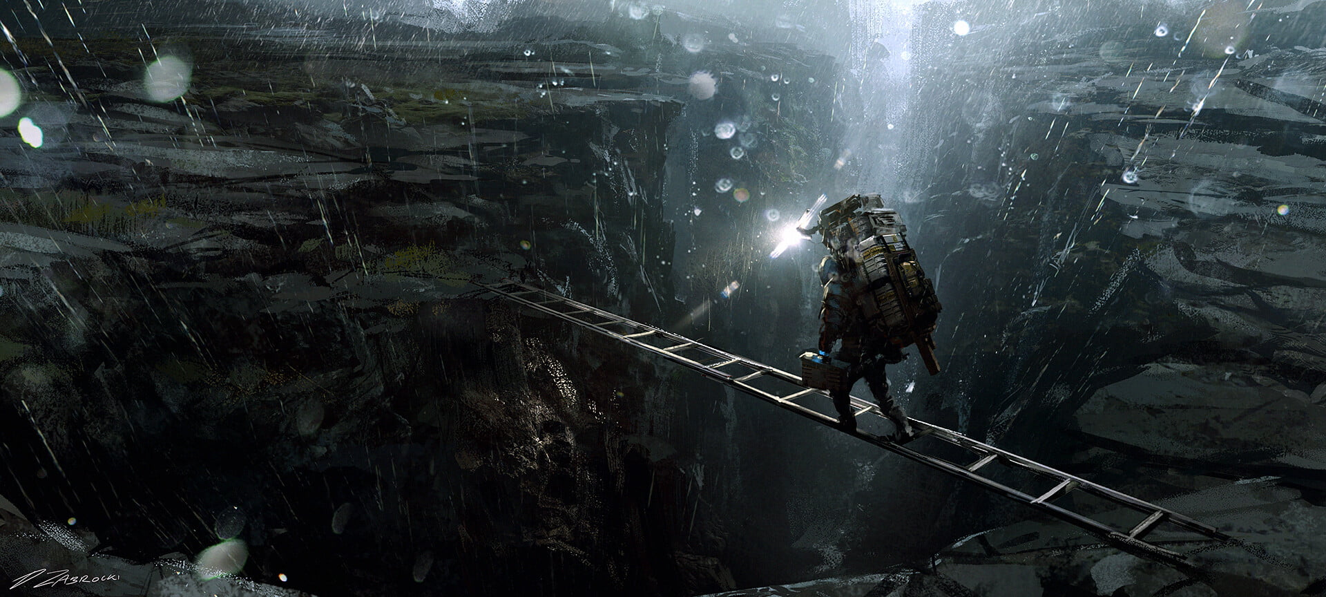 Death Stranding video games game art Darek Zabrocki 2k