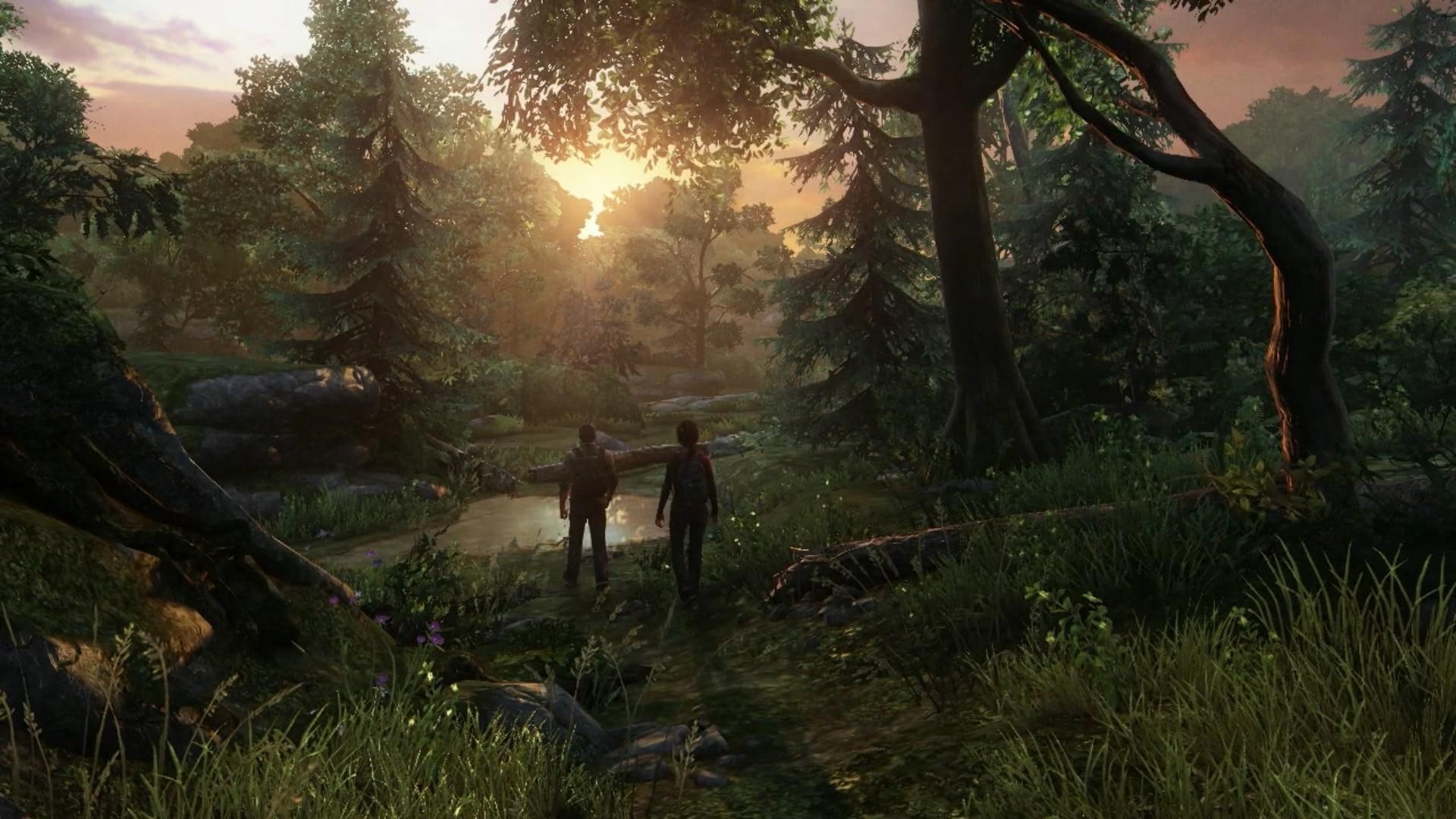 Joel and Ellie The Last of Us game interface games 2k