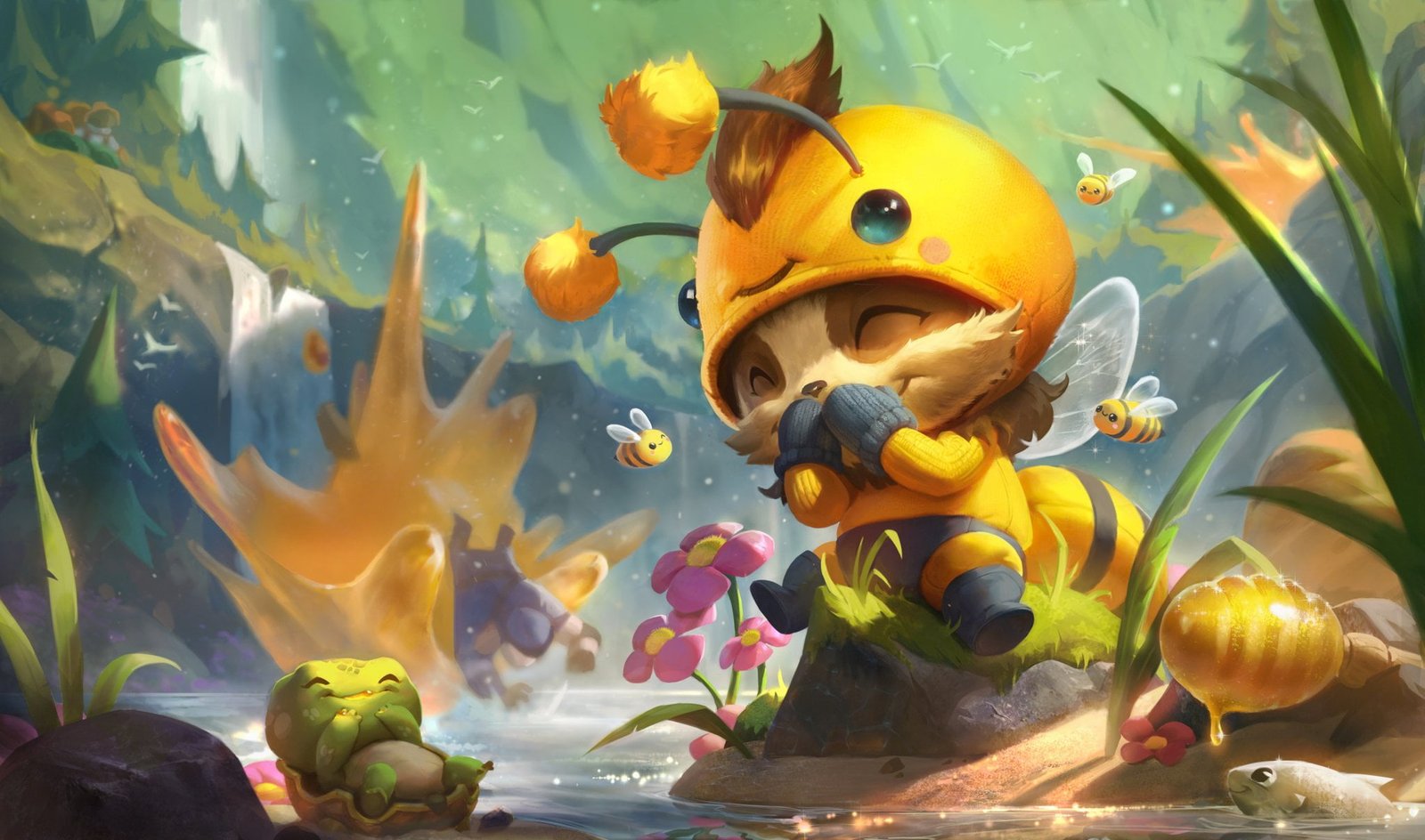 League of Legends Teemo Beemo water animal themes no people 2k