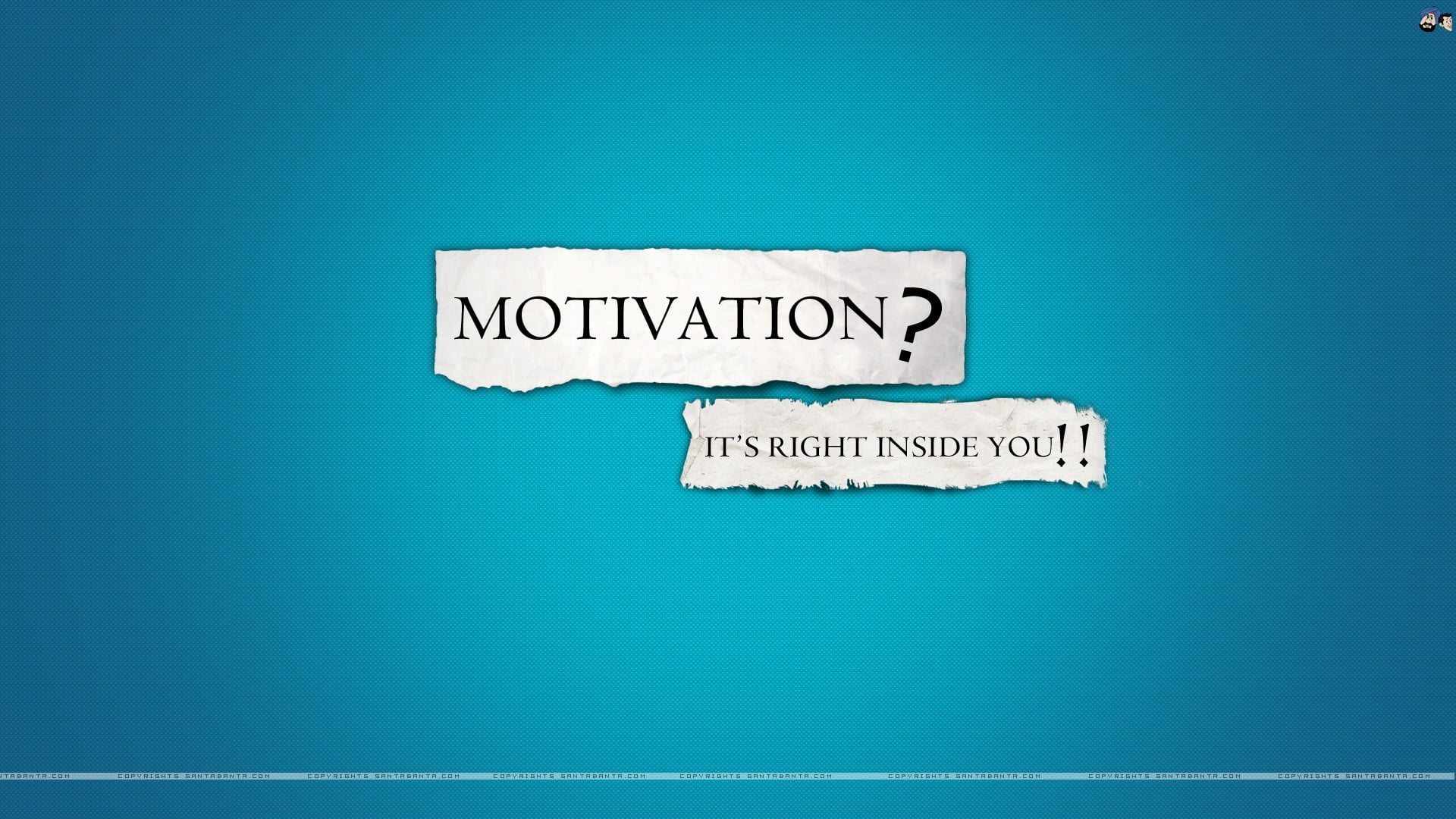 motivation it's right inside you text quote typography blue background 2k