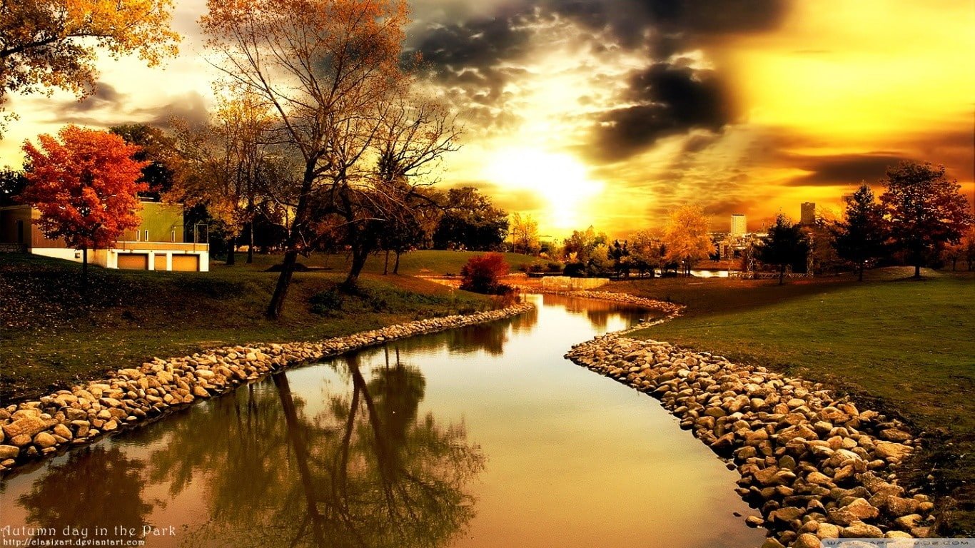 nature autumn day seasons parks Nature Seasons HD Art