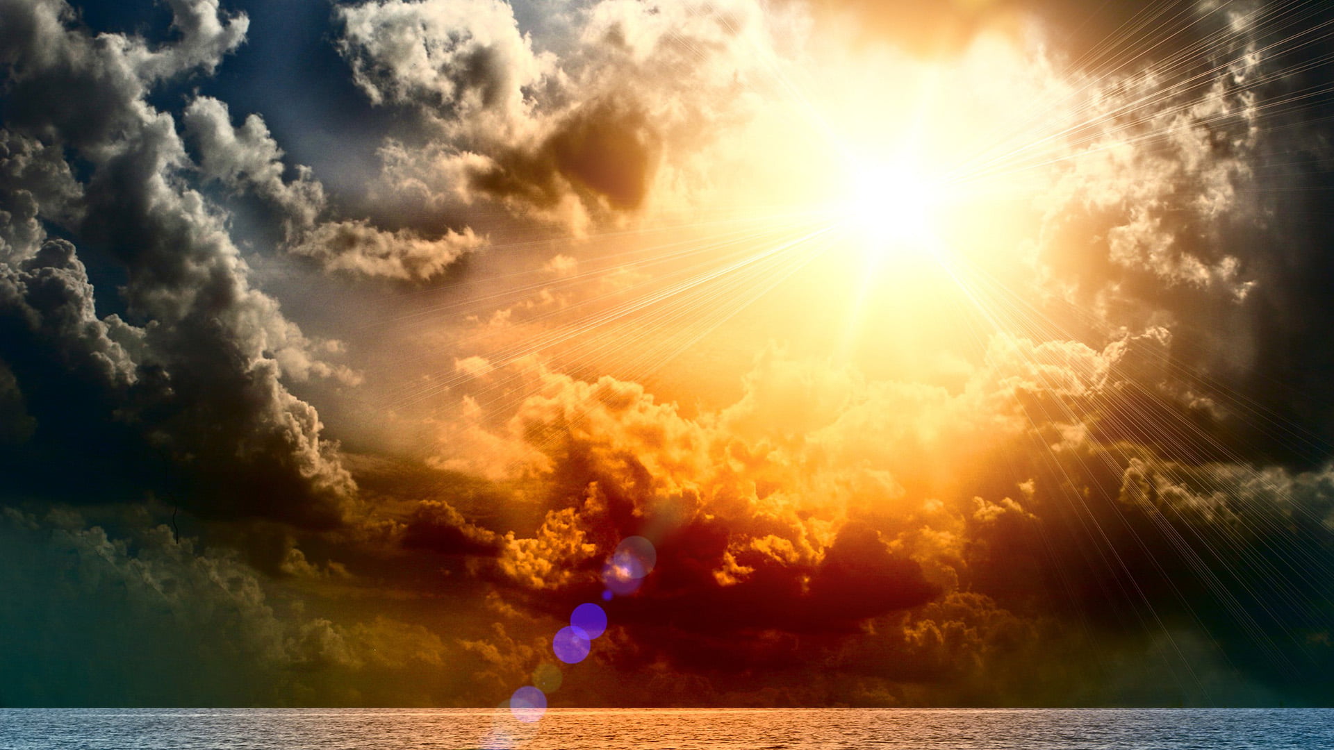 nature sky clouds sun atmosphere landscape cloudscape 2k