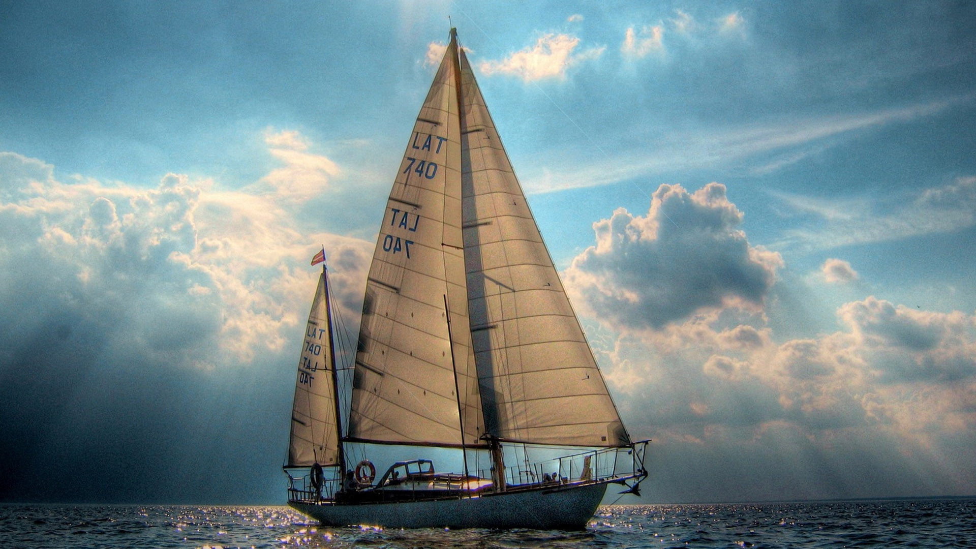 nature vessel boat yacht sail sailboat sea ocean water 2k