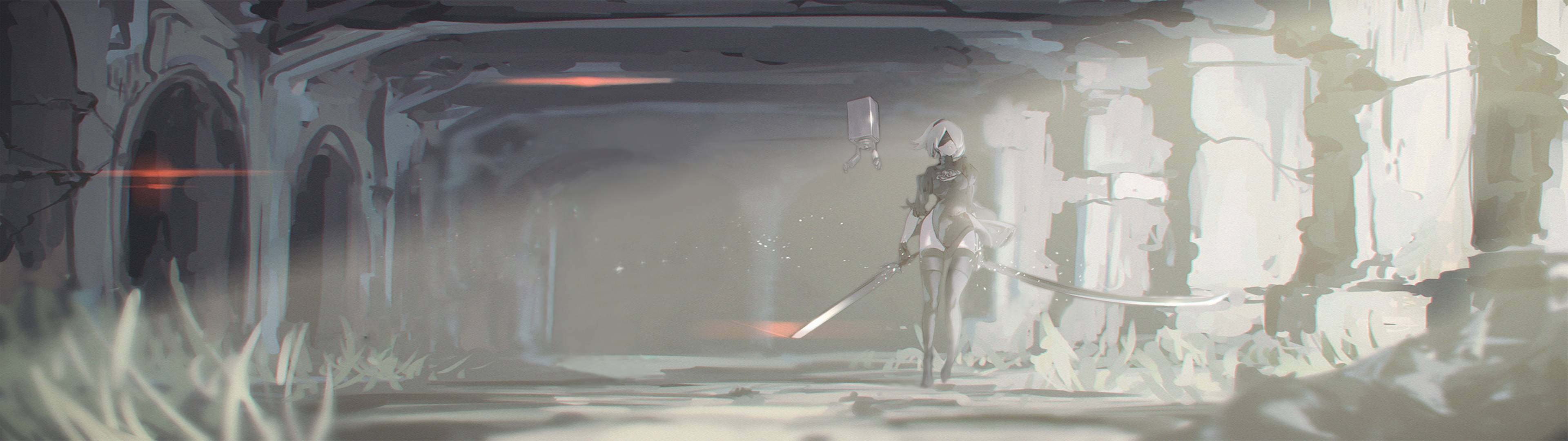 Nier Automata illustration 2k 4k