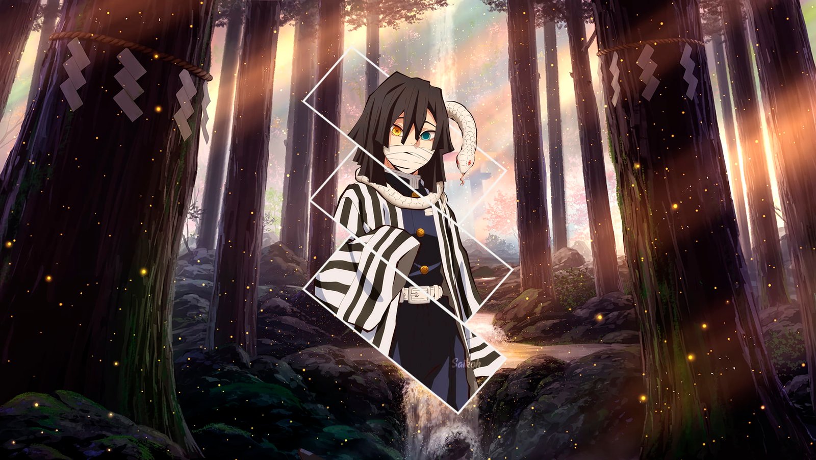 Obanai Iguro snake Kimetsu no Yaiba heterochromia anime 2k