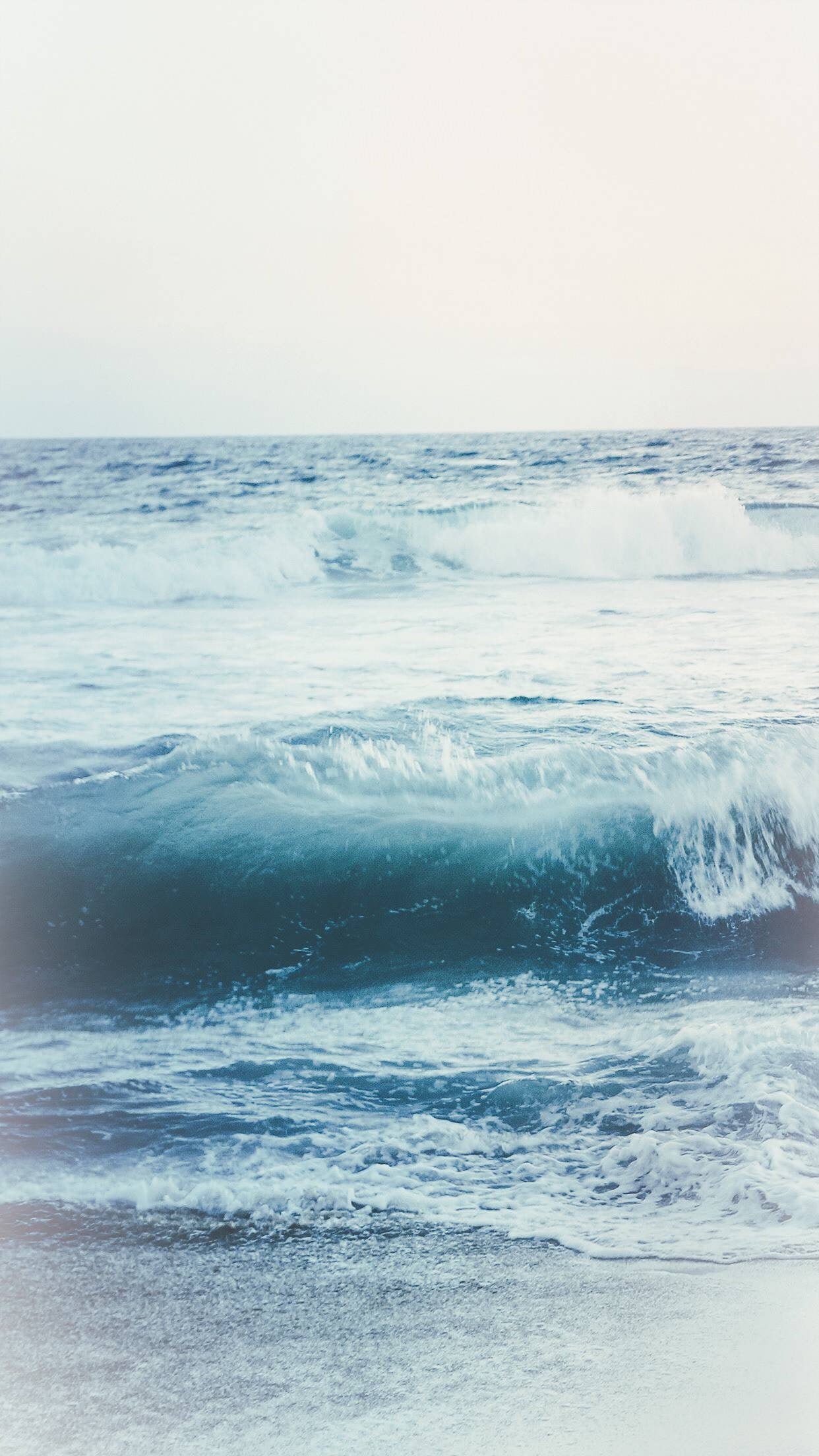 sea waves pattern vertical portrait display digital art water