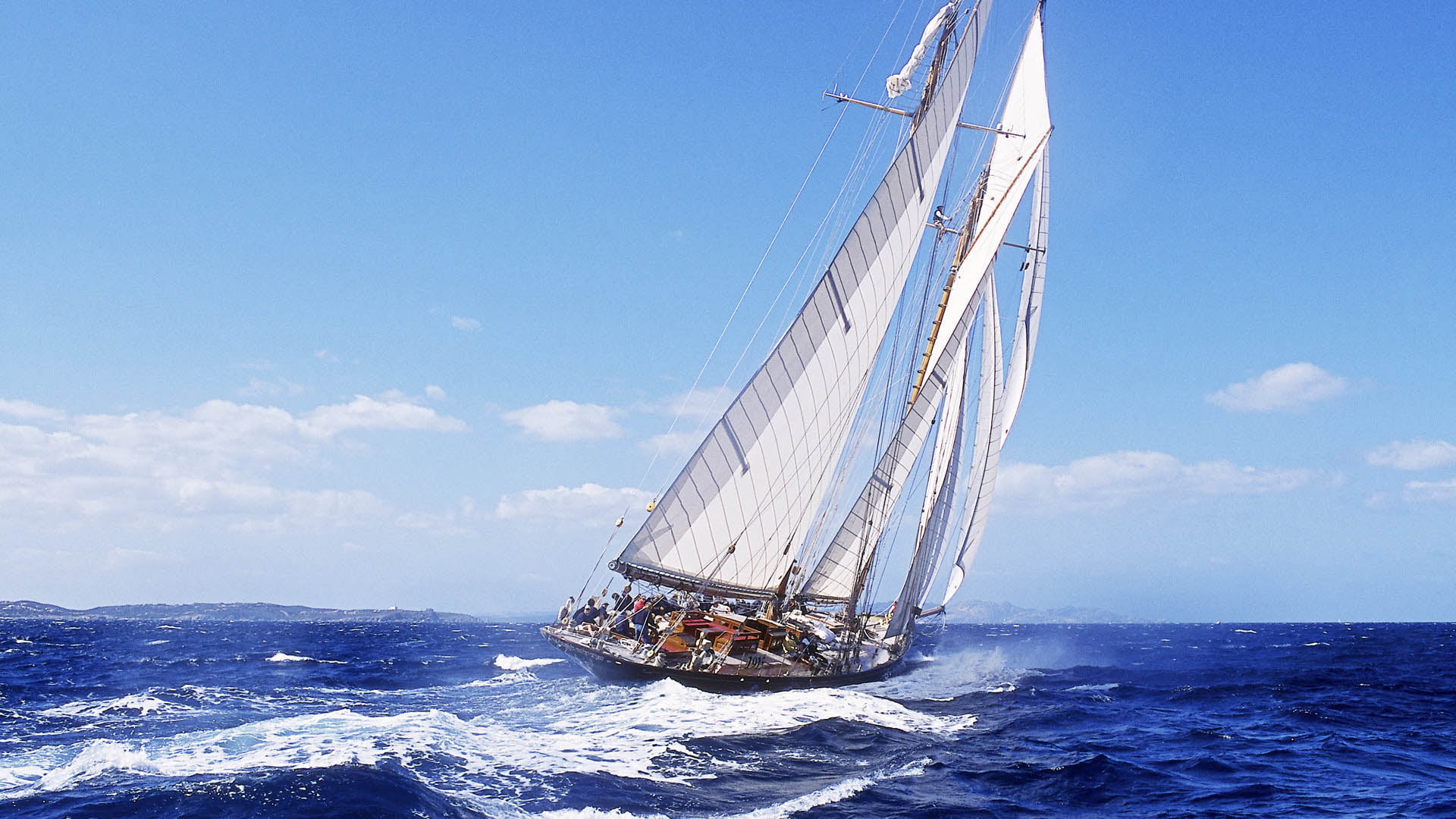 sport vessel schooner sailing boat craft sea yacht 2k