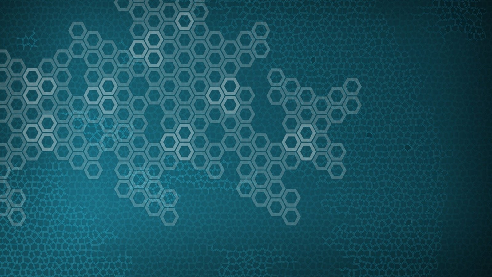 teal poster digital art abstract shapes hexagon pattern 2k