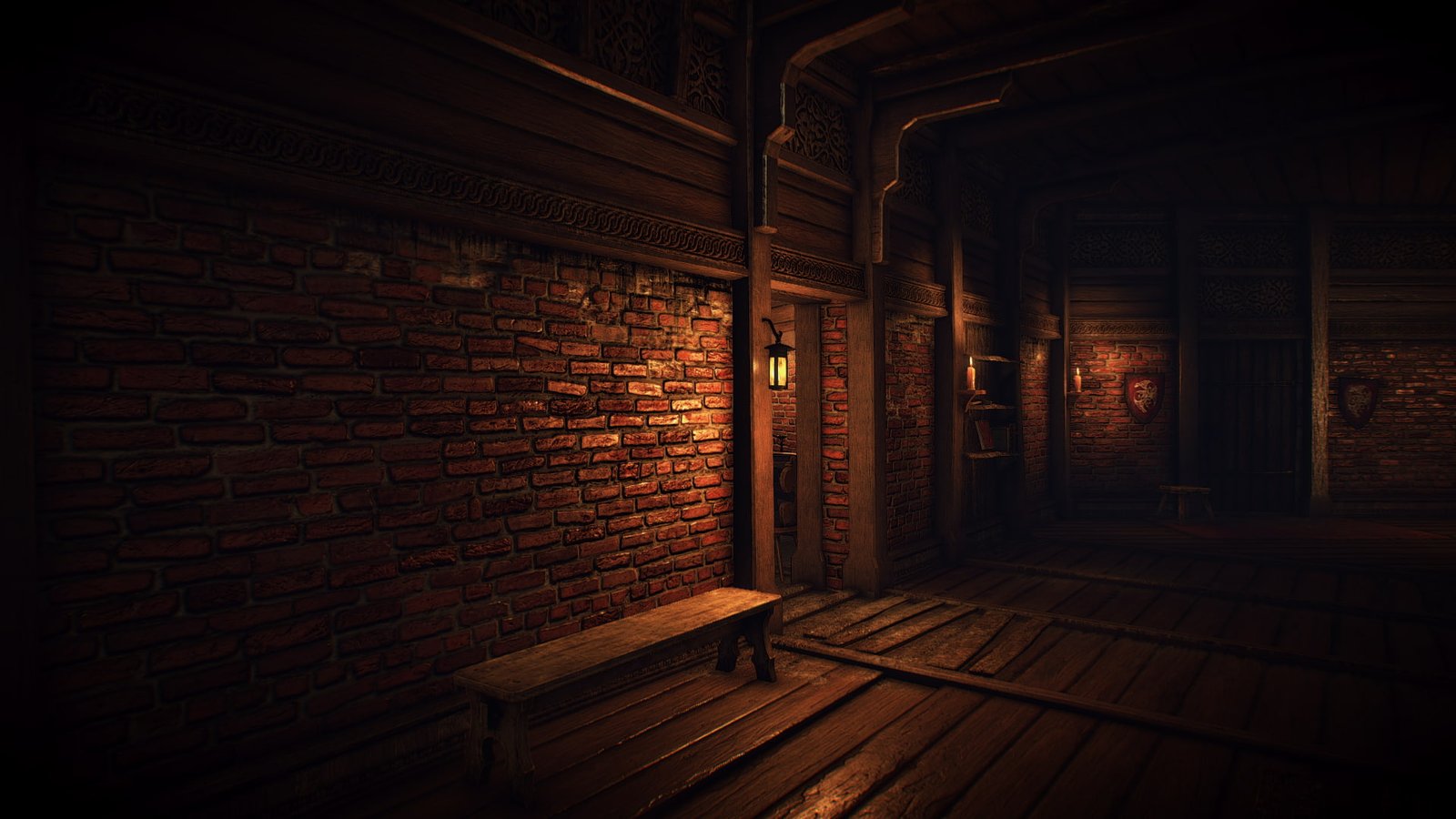 The Witcher 3 Wild Hunt video games brick wall architecture 2k