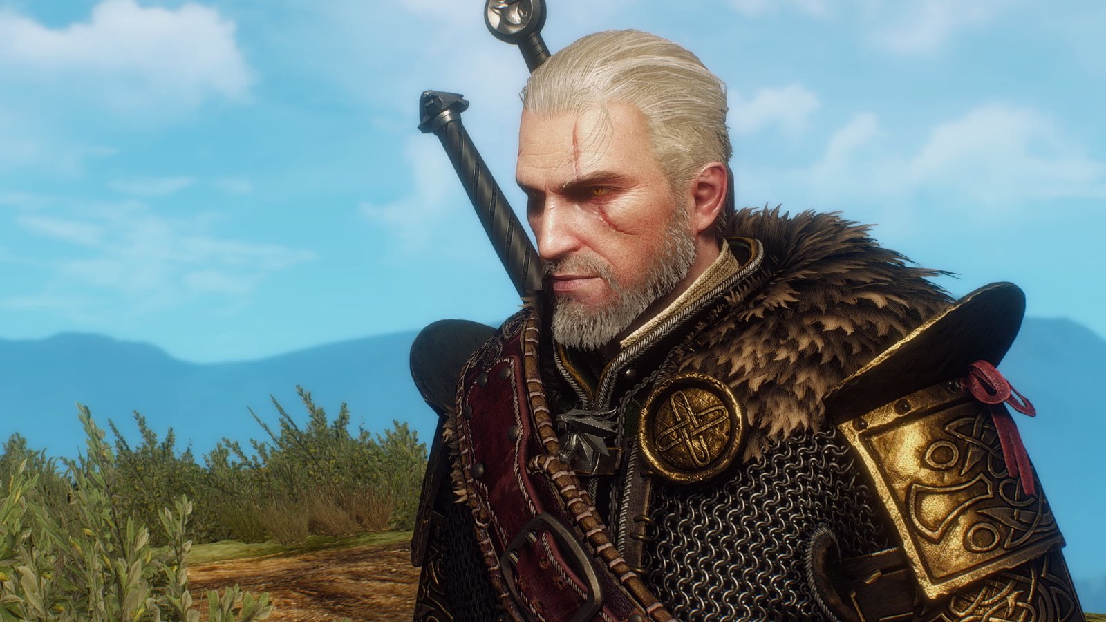 The Witcher main character illustration 3 Wild Hunt 2k