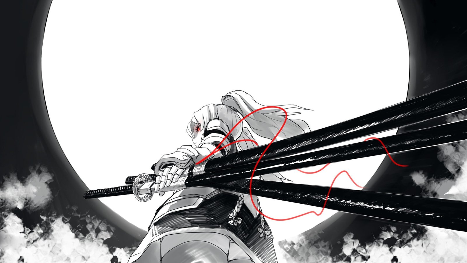 white haired female anime character girls original characters 2k