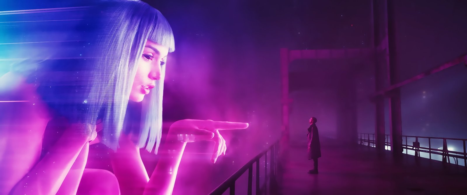 white haired woman digital wallpaper Blade Runner cyberpunk 2k