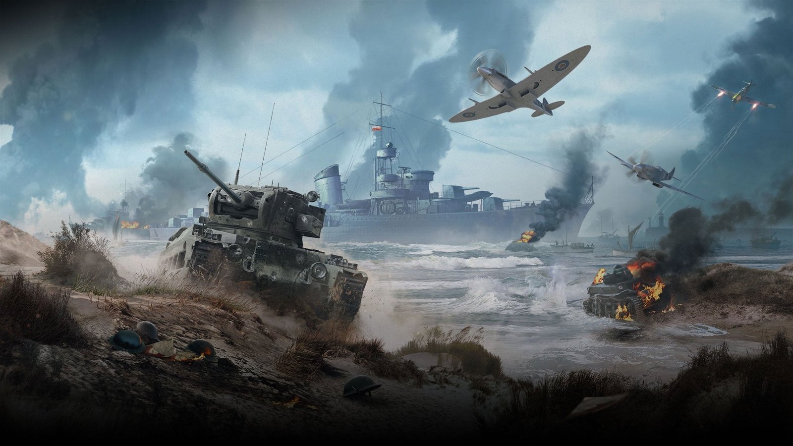 game poster video games World of Warplanes tank beach transportation 2k