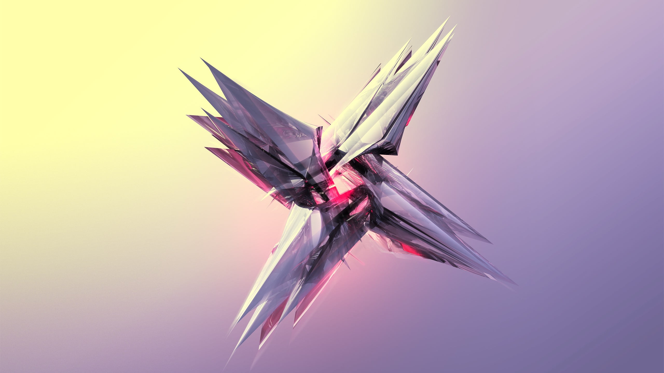 gray and red abstract wallpaper Justin Maller Facets gradient 2k