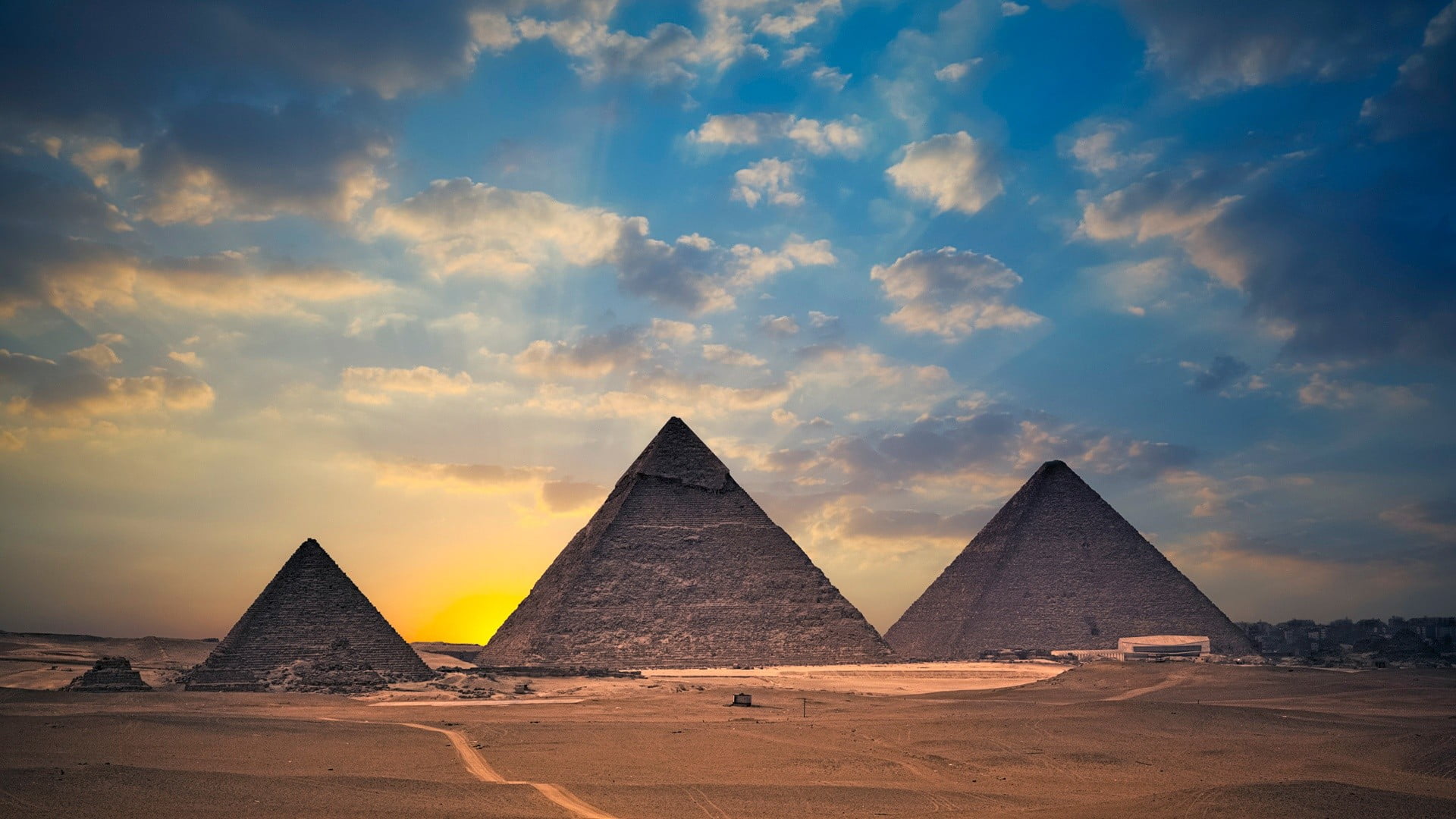 Great Pyramid of Giza Egypt filter Pyramids nature 2k