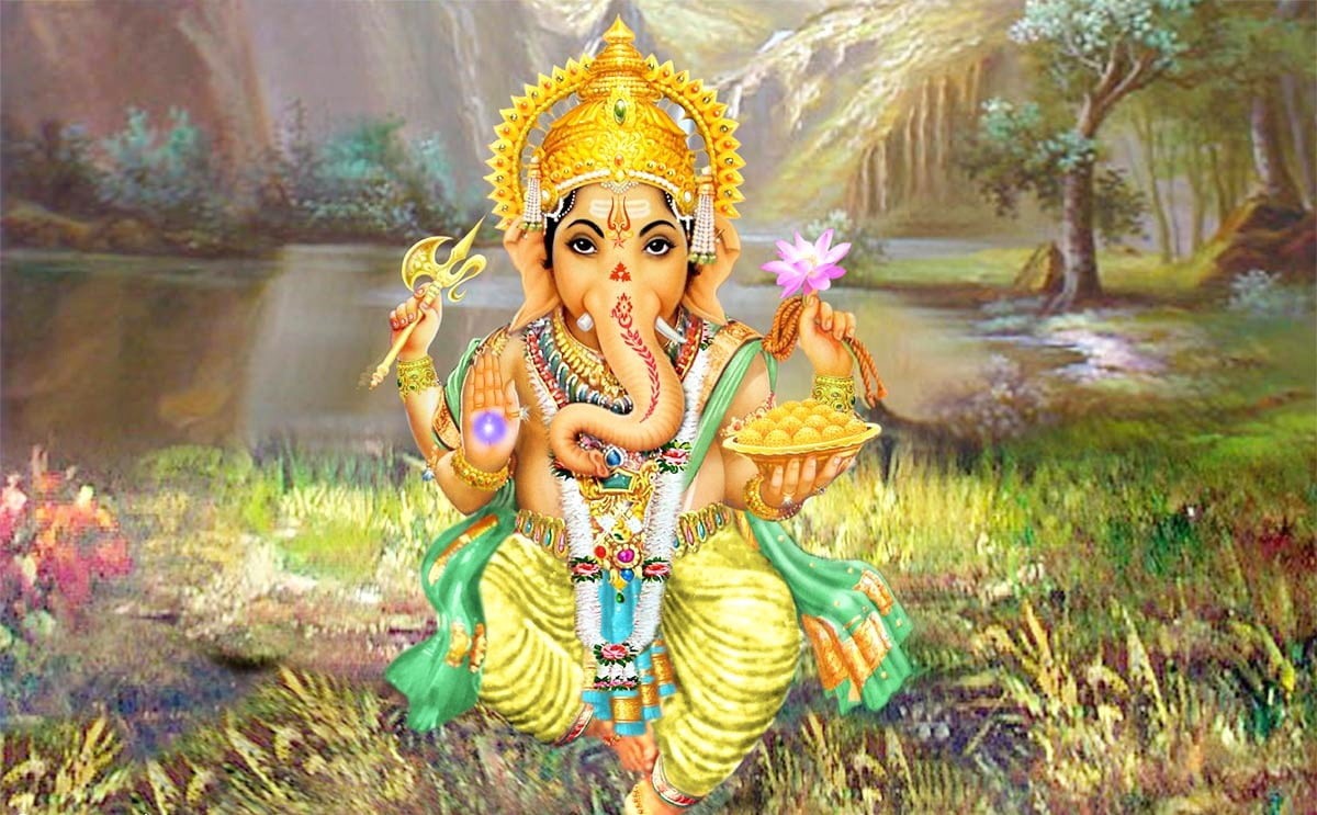 Lord Ganesha illustration God beauty religion clothing