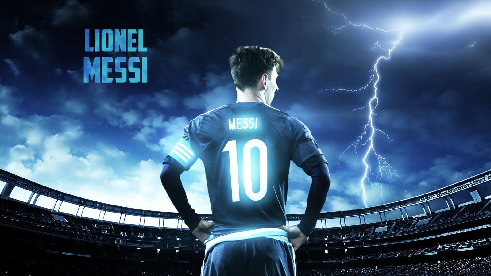 Lionel Messi Leo sky standing one person cloud 2k