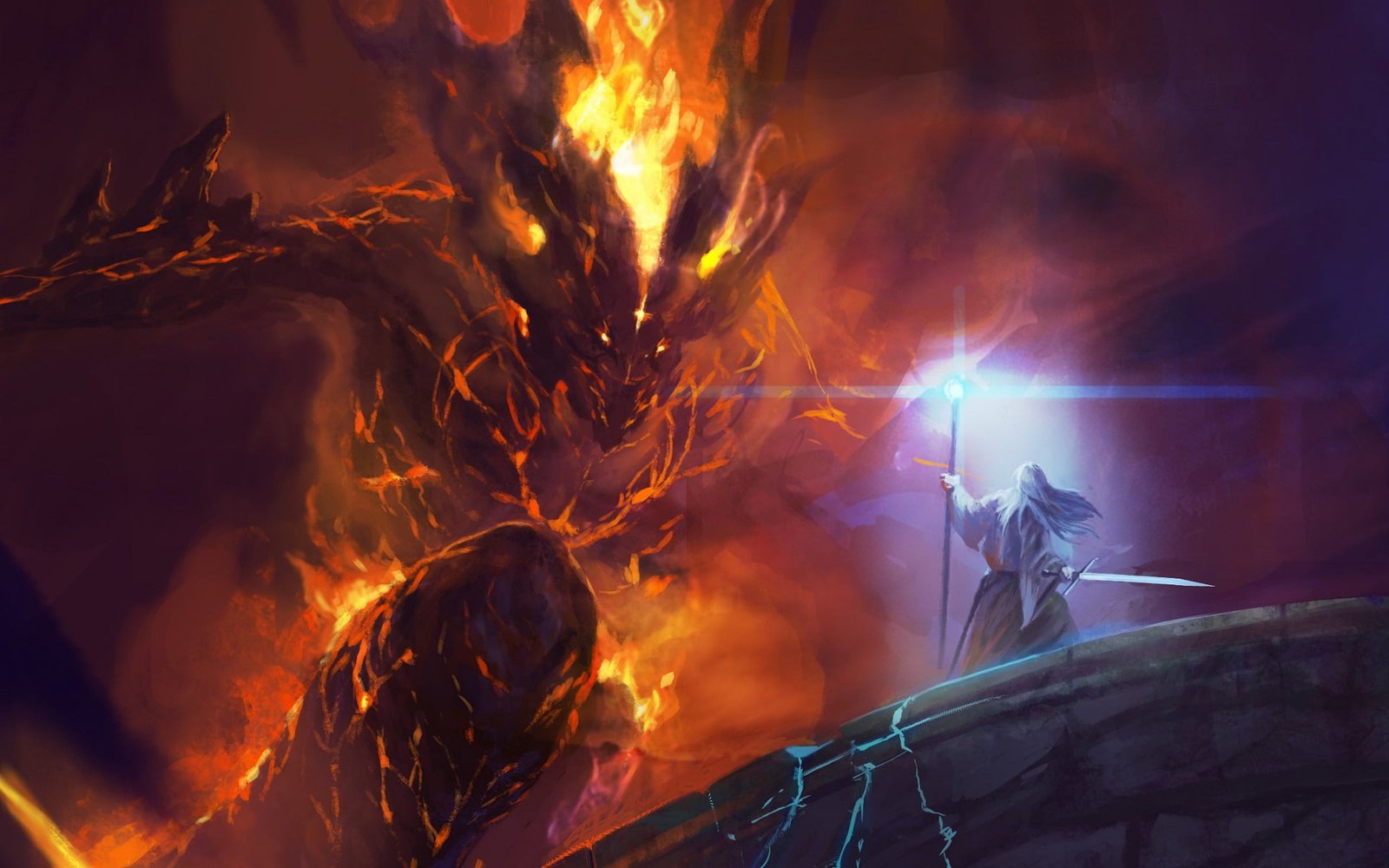 Lord of the ring illustration The Rings Gandalf 2k