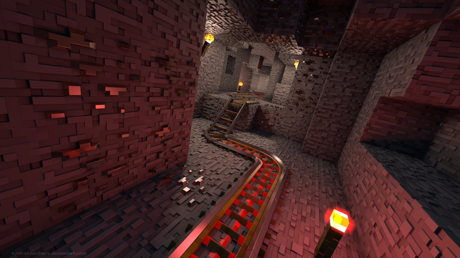 minecraft game render video games architecture night street 68 2k