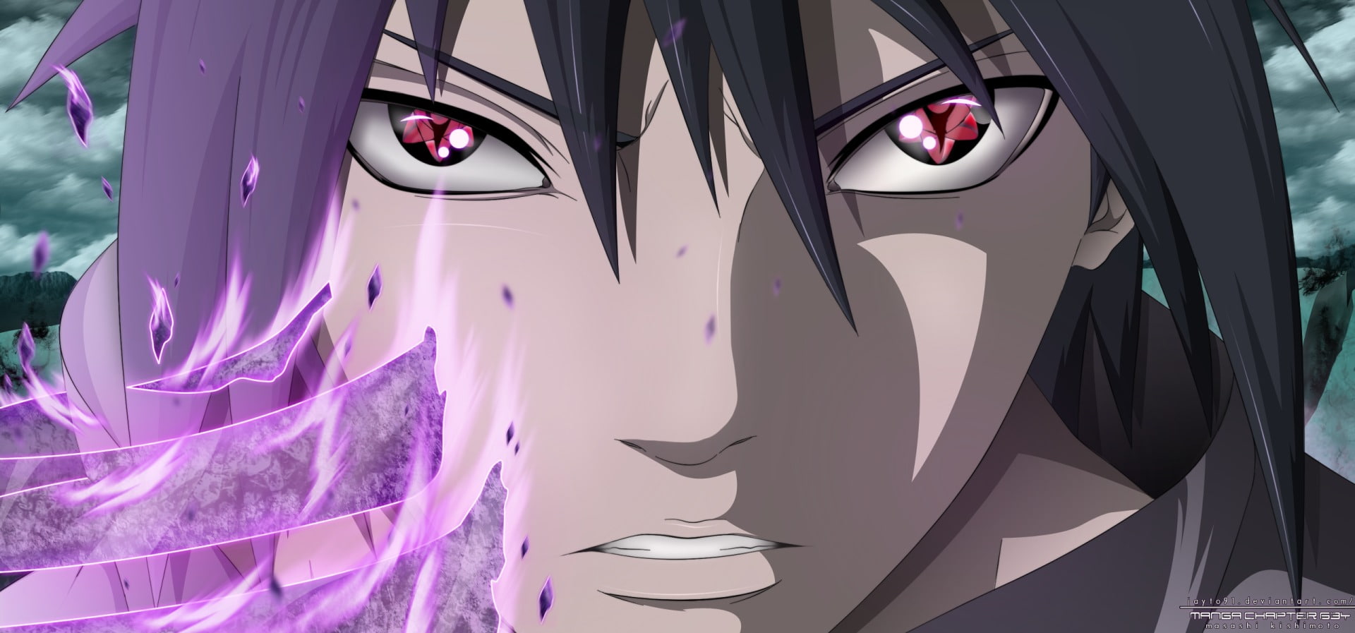Naruto Shippuden Uchiha Sasuke digital wallpaper Anime 2k