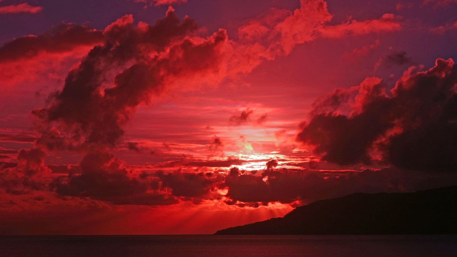 nature sky sun clouds landscape sunset sunrise horizon 2k