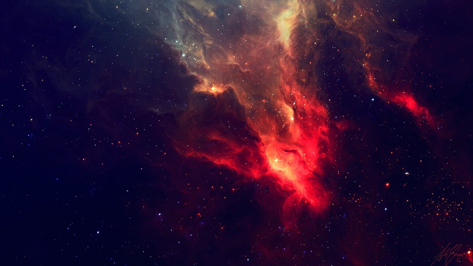 nebula wallpaper milky way digital space stars TylerCreatesWorlds 61 2k