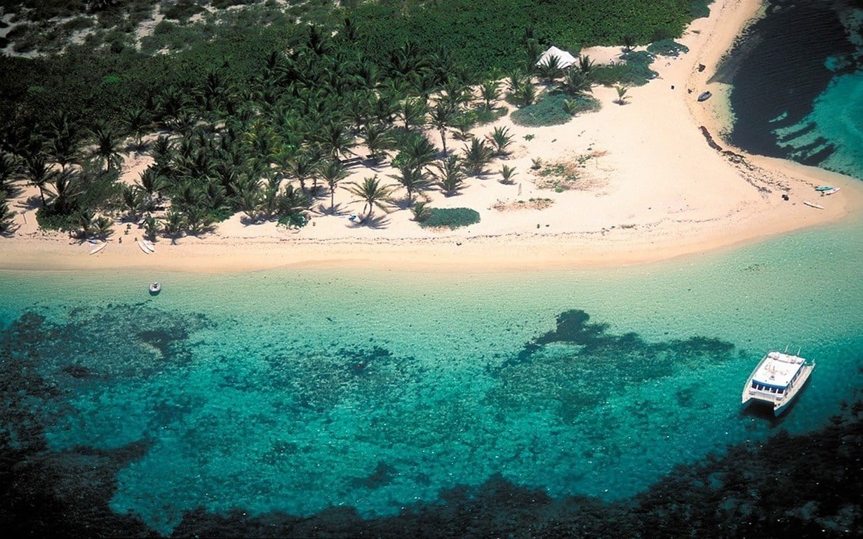 nature landscape beach white sand turquoise water aerial view