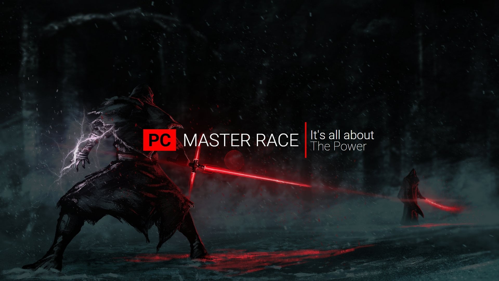 PC Master Race wallpaper gaming Sith text communication 2k