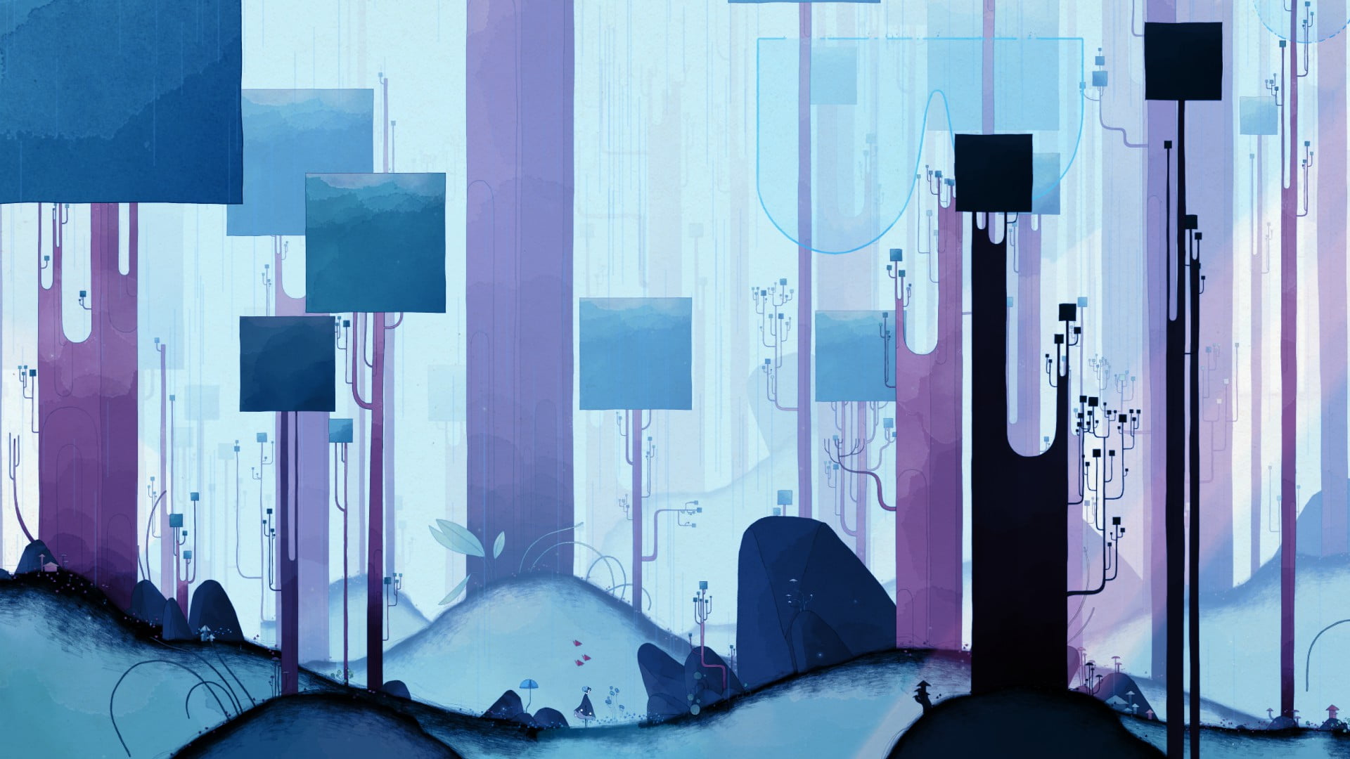 PC gaming games art Video Game Art video Gris 2k