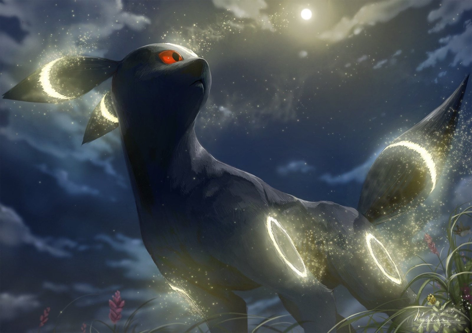 Pok mon Umbreon animal themes wildlife 2k