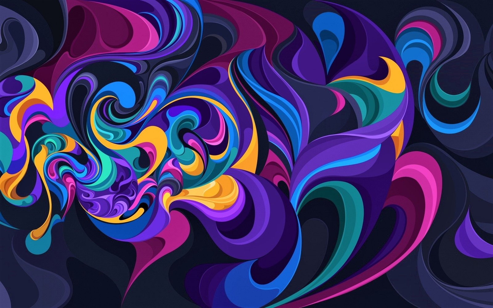 Abstract Colors Colorful Swirl 2k