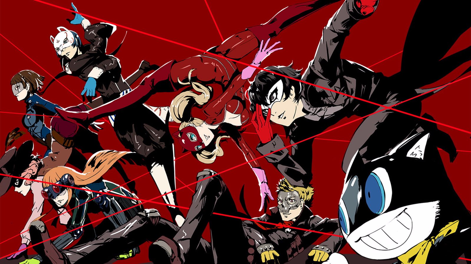 anime characters digital wallpaper Persona 5 series 2k
